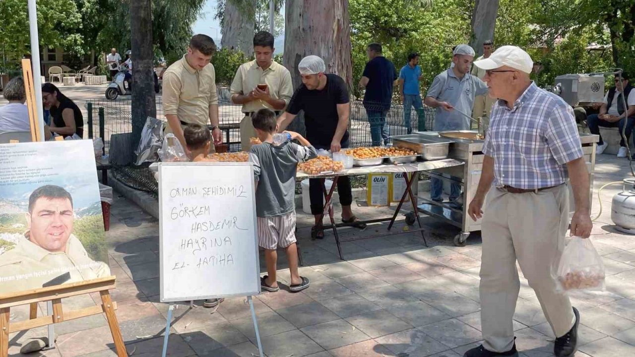 Orman şehidi Görkem Hasdemir için lokma hayrı