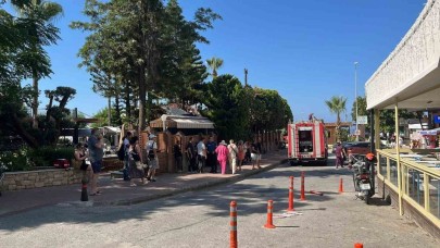 Alanya’da otelin kazan dairesindeki yangın korkuttu