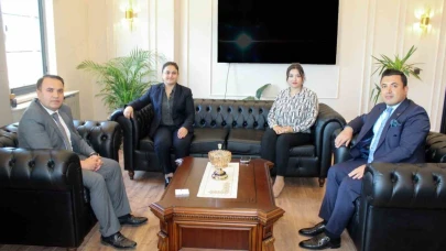 Göreve başlayan Kaymakam Duru’yu Başsavcı Çatlı ziyaret etti