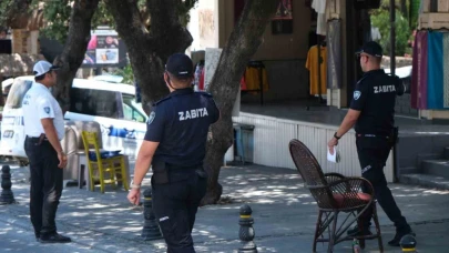 Bodrum’da zabıta ekiplerinden işgaliye denetimi