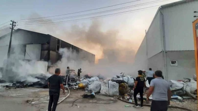 Burdur’da sanayi sitesinde yangın
