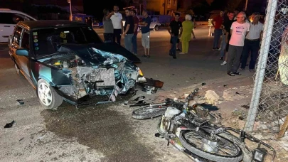 Burdur’da otomobil ile çarpışan motosiklet sürücüsü öldü, 1 yaralı