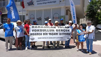 KESK’ten TÜİK Önünde Enflasyon Protestosu
