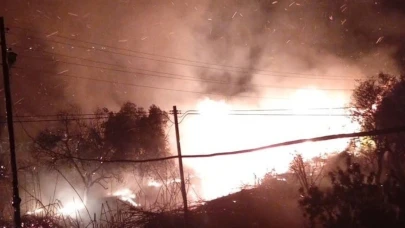 Silifke’de ağaçlık alanda çıkan yangın söndürüldü