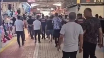 Alanya'da marka avukatları ile esnaf arasında arbede: 6 gözaltı /Video eklendi