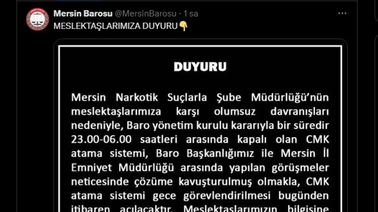 Baro'da atama sistemi tekrar açıldı