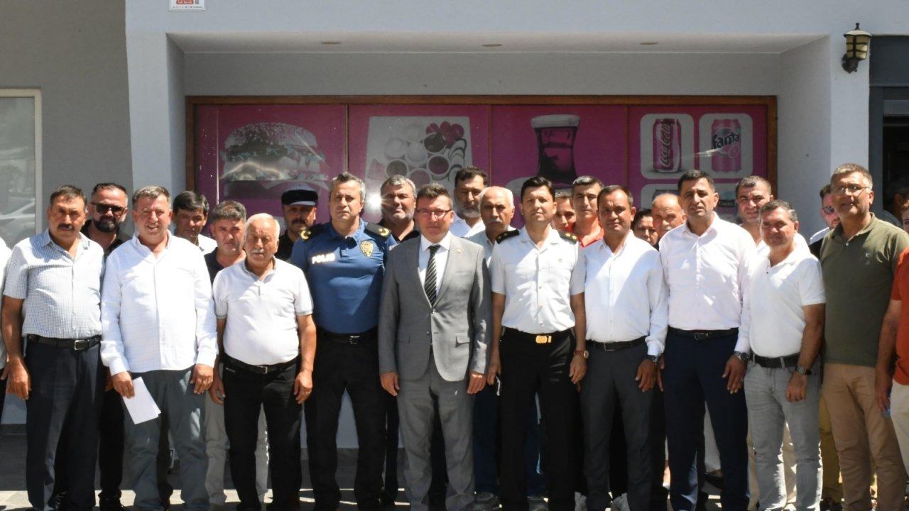 Kaymakam Şahin, muhtarlarla görüştü