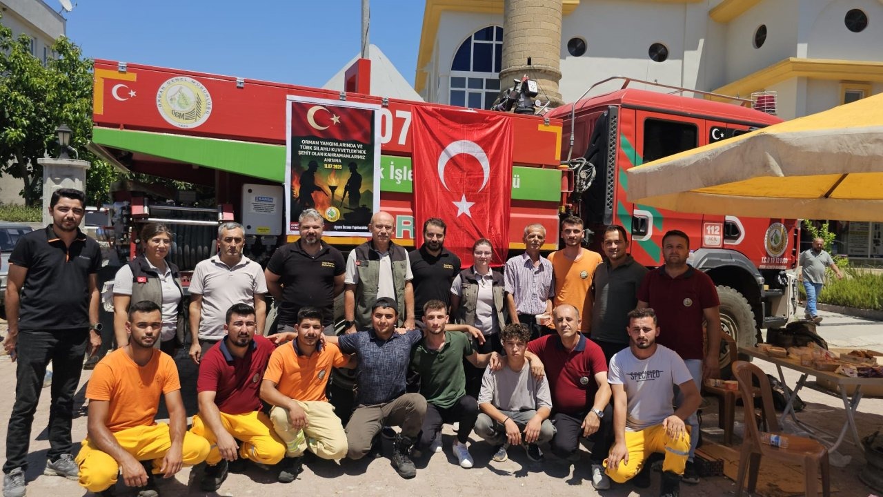 Orman şehitleri için aşure ikramı