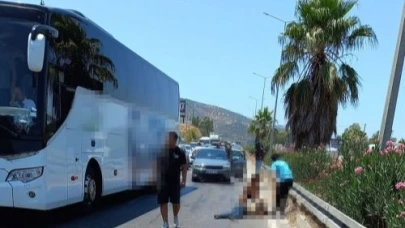 Milas’ta otobanda otobüsün çarptığı yaya hayatını kaybetti