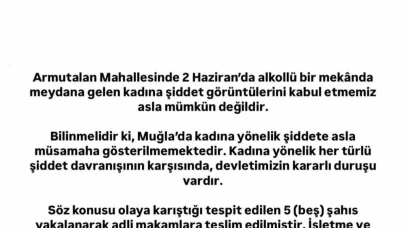 Marmaris Kaymakamlığı’ndan kadına şiddet olayına sert tepki
