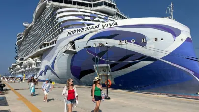 Bodrum'a denizden 3 bin 581 turist geldi