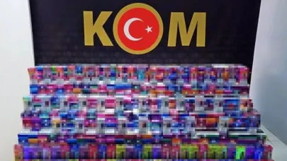Kaçak elektronik sigara operasyonunda 1.8 milyon liralık ürün ele geçirildi