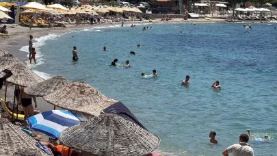 Bodrum sahillerinde sıcaklık yoğunluğu
