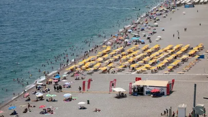 Antalya'da şok sıcaklık! 44 dereceyi geçti