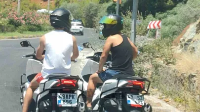 Marmaris’te tehlikeli motosiklet yolculuğuna ceza