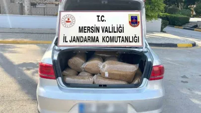 Mersin’de 100 kilo kaçak tütün ele geçirildi