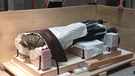 İmparator Marcus Aurelius heykeli, Burdur’da heyecan yarattı