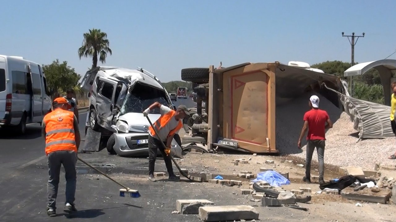 Manavgat'ta kaza: 1 ölü