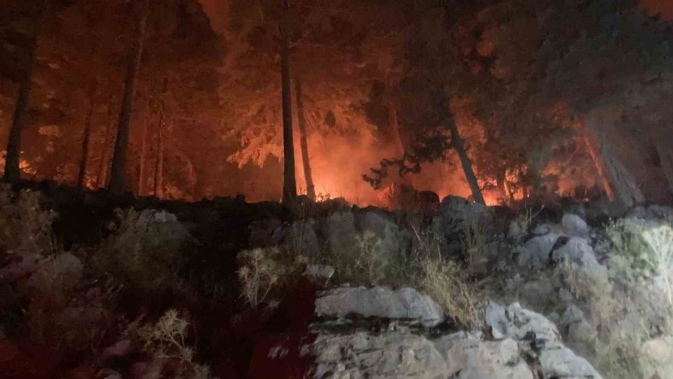 Gazipaşa’da yangın sebebiyle bir mahalle tedbir amaçlı tahliye edildi