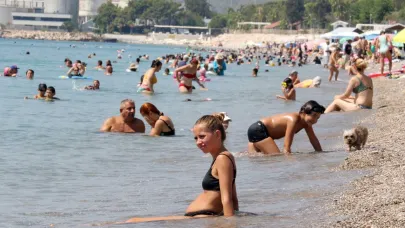 Antalya'da termometreler 48 dereceyi gördü
