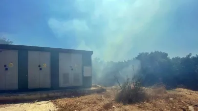 Lüks villalara yakın noktada çıkan yangın korkuttu