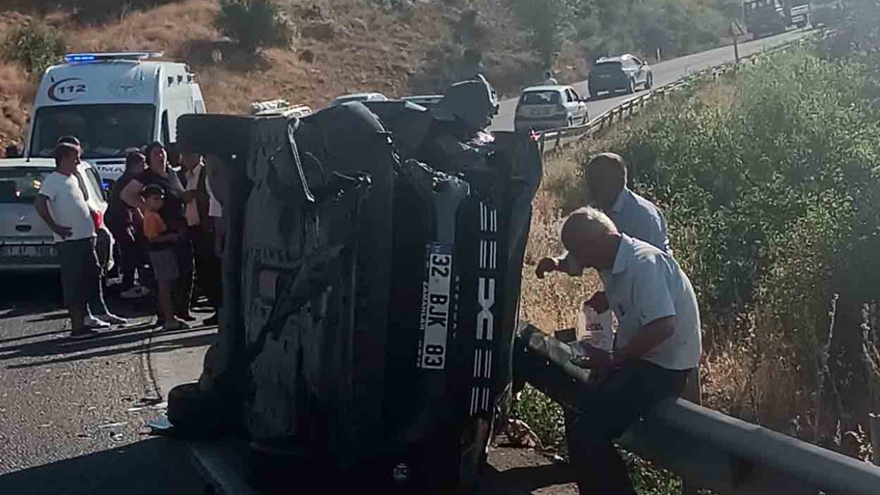 Isparta'da kaza: 5 yaralı
