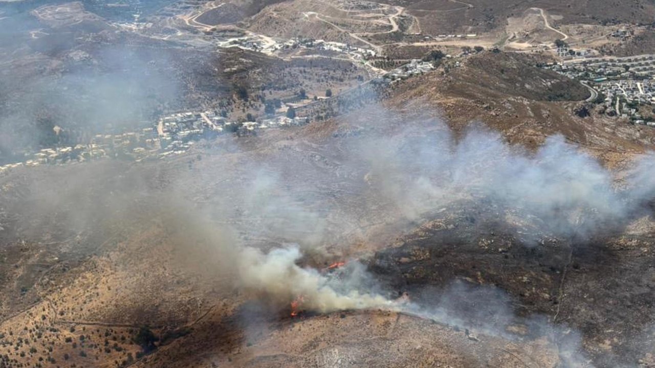 Bodrum’da ot yangını