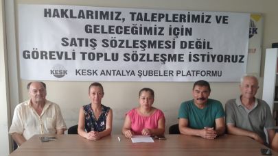 KESK Antalya Şubeler Platformu taleplerini açıkladı
