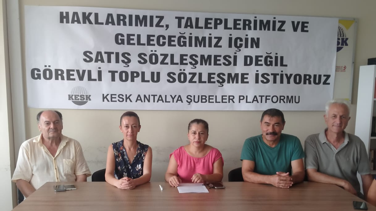 KESK Antalya Şubeler Platformu taleplerini açıkladı
