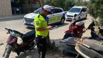 Gazipaşa’da motosiklet tamir ve yedek parça satışı yapan iş yerleri denetlendi