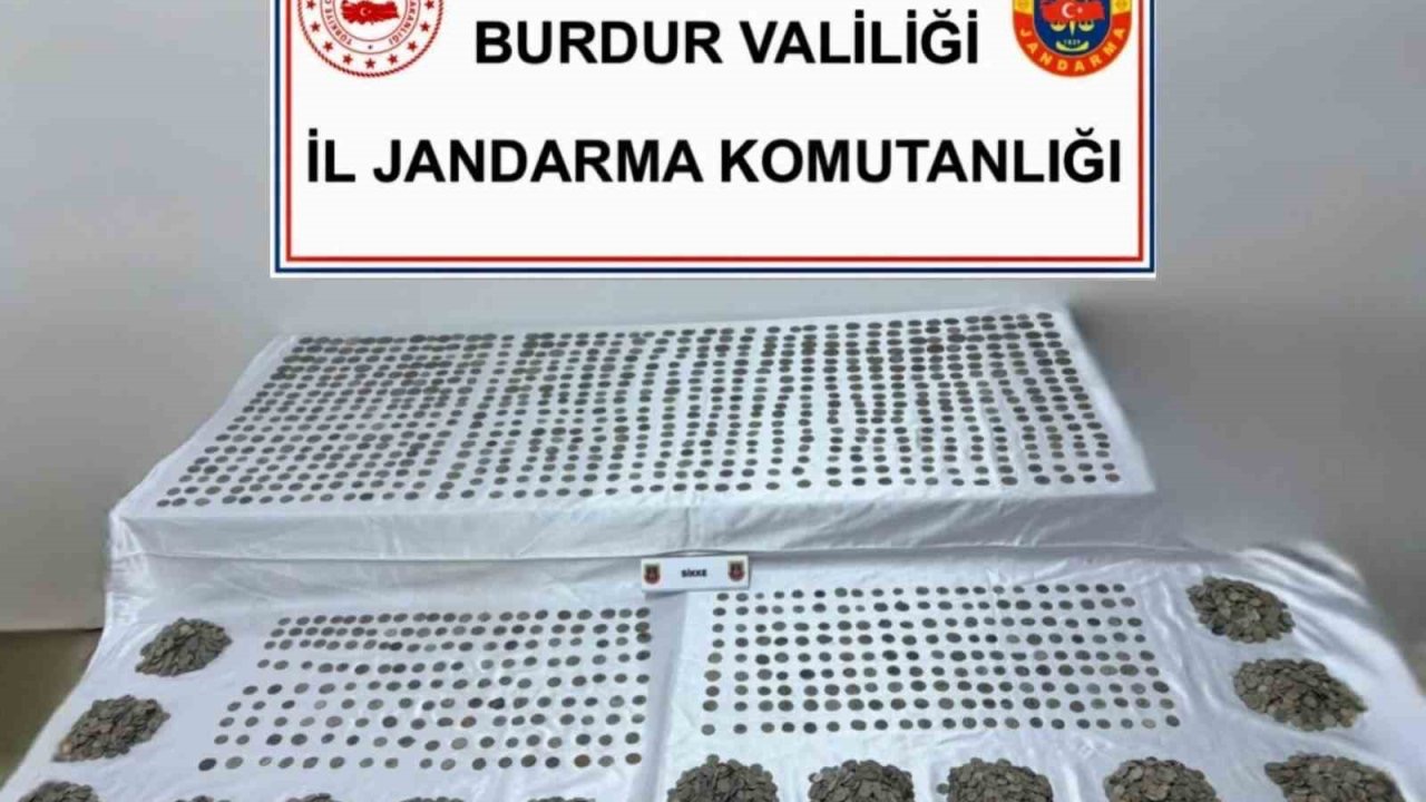 Burdur’da 6 bin 310 sikke ele geçirildi
