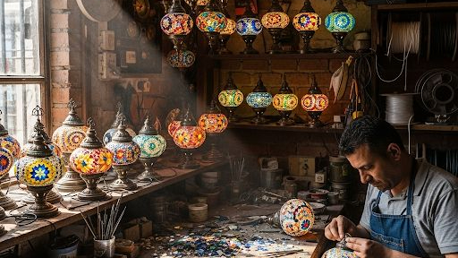 Antalya'da ışıltılı deneyim: "Mozaik Lamba Atölyesi"
