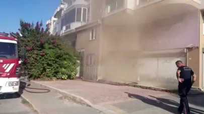 Manavgat’ta iş yeri yangını ucuz atlatıldı