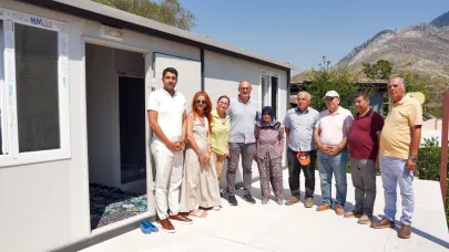 Yeni evine kavuştu