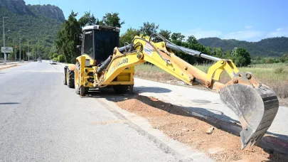 Kemer'de altyapı çalışmaları
