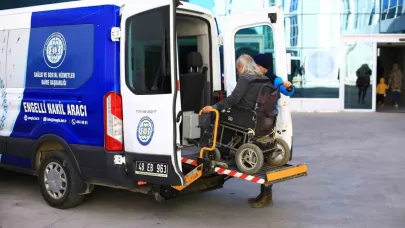 Hasta ve engelli naklinde 100 taşımaya ulaşıldı