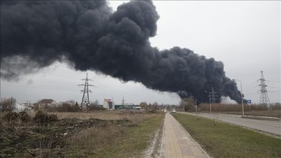 Ukrayna, Rus petrol tesisini vurdu!
