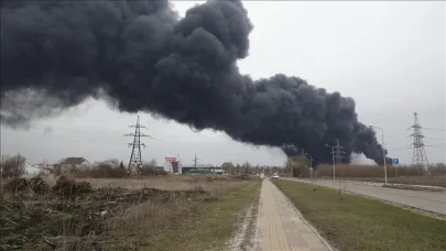 Ukrayna, Rus petrol tesisini vurdu!