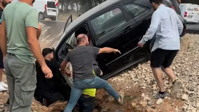 Kepez'de maddi hasarlı trafik kazası!