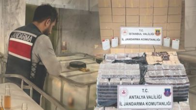 Antalya ve İstanbul merkezli operasyon: 33 Bin litre sahte alkol ele geçirildi!