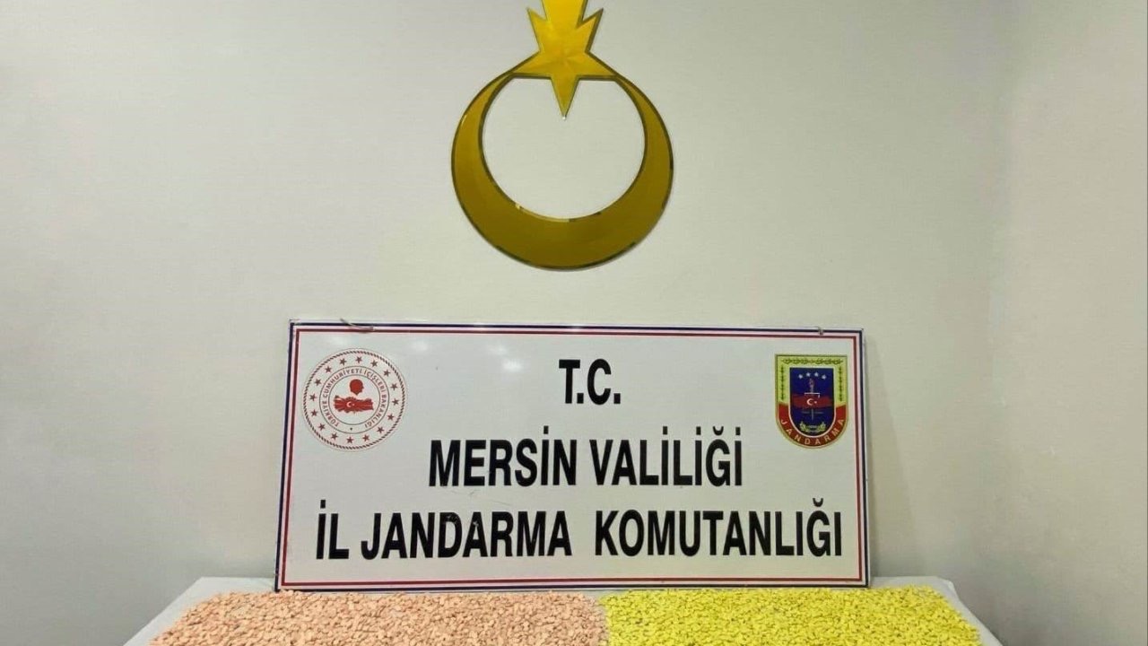 Mersin’de 18 bin 400 adet uyuşturucu hap ele geçirildi