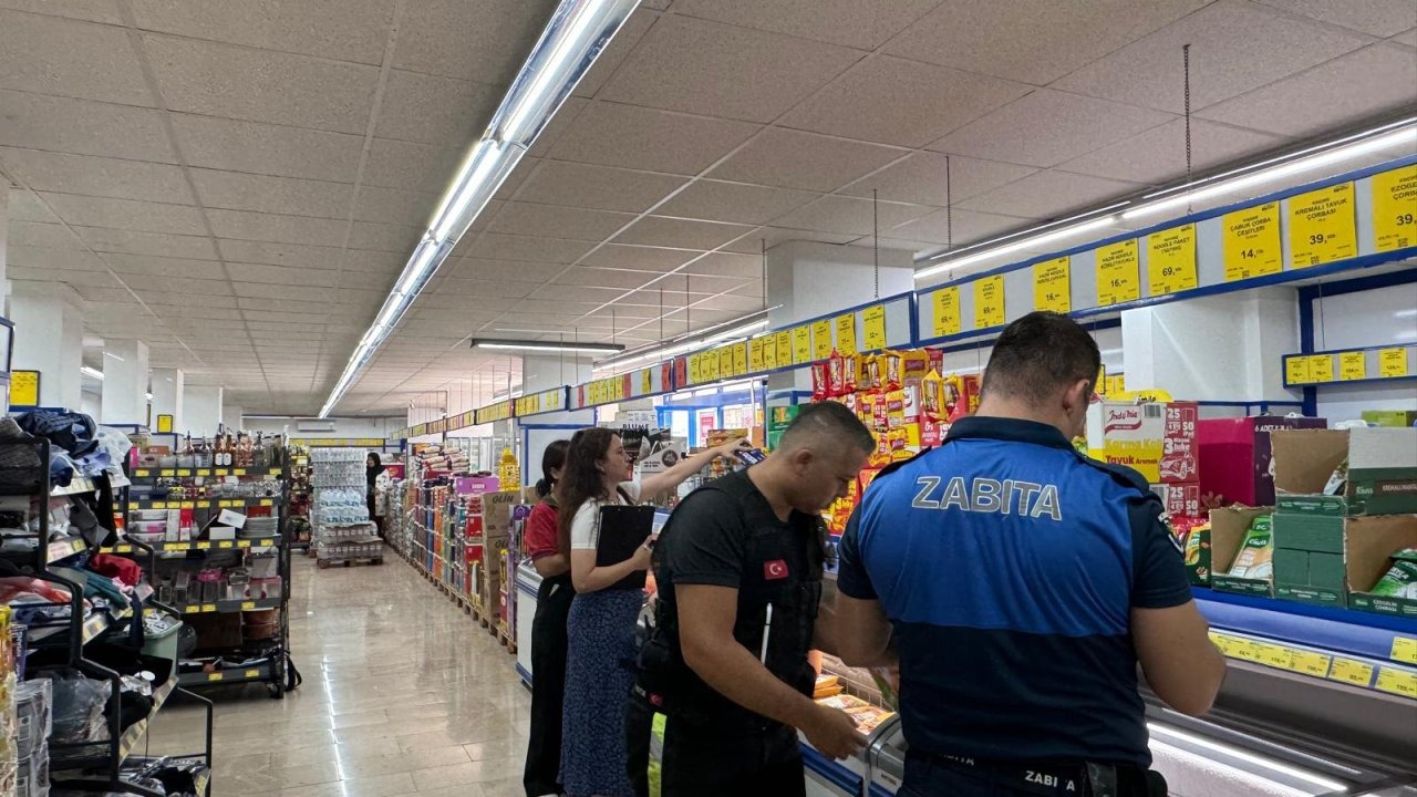 Zabıtadan marketlerde denetim
