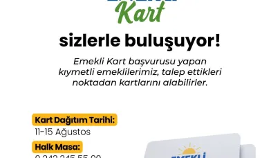 Konyaaltı’nda Emekli Kart için geri sayım