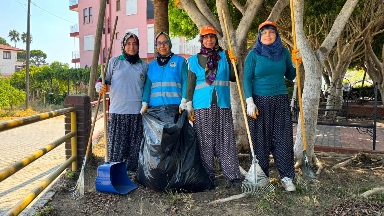 Alanya'da yeşil alanlar kadınlara emanet