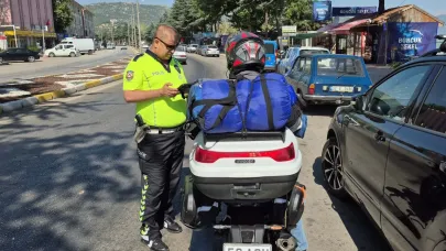Eğirdir'de kasksız ve ehliyetsiz sürücülere geçit yok