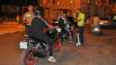 Yalvaç'ta motosiklet denetimi