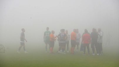 Muğlaspor-Fethiyespor maçına sis engeli