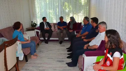 Köyceğiz Kaymakamı Kumcu, şehit ailelerini unutmadı