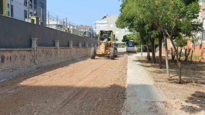 Kepez TOKİ Gazi konutlarında asfalt hazırlığı başladı
