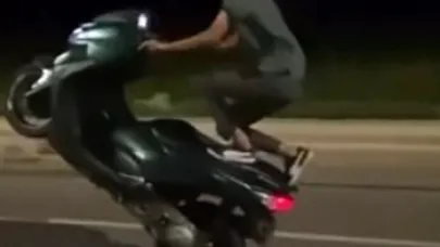 Motosiklet üzerinde tehlikeli harekete 59 bin TL ceza
